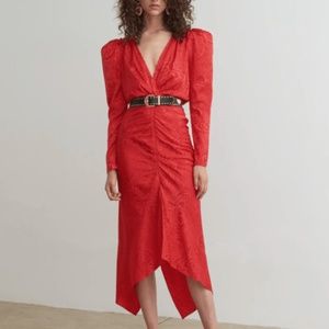 Ronny Kobo Astrid Dress in Red